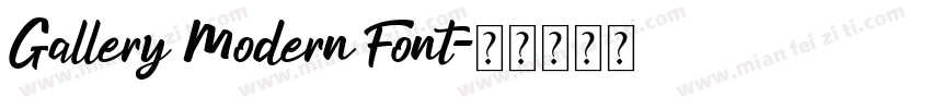 Gallery Modern Font字体转换
